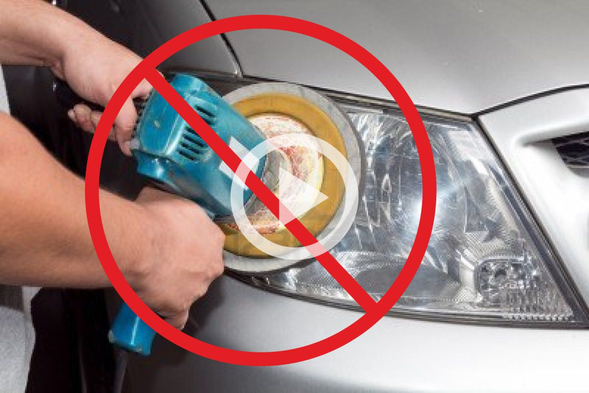 Never polish your car headlights