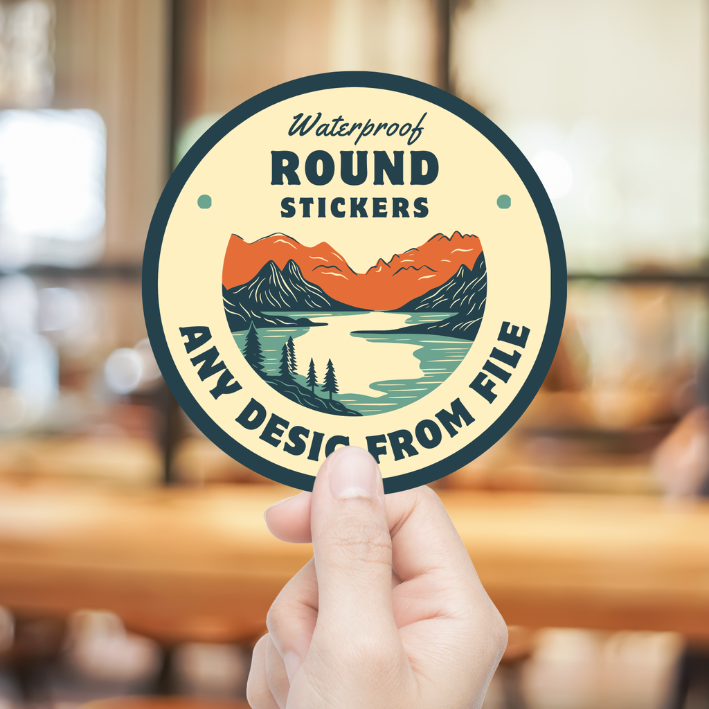 Custom Round Waterproof stickers