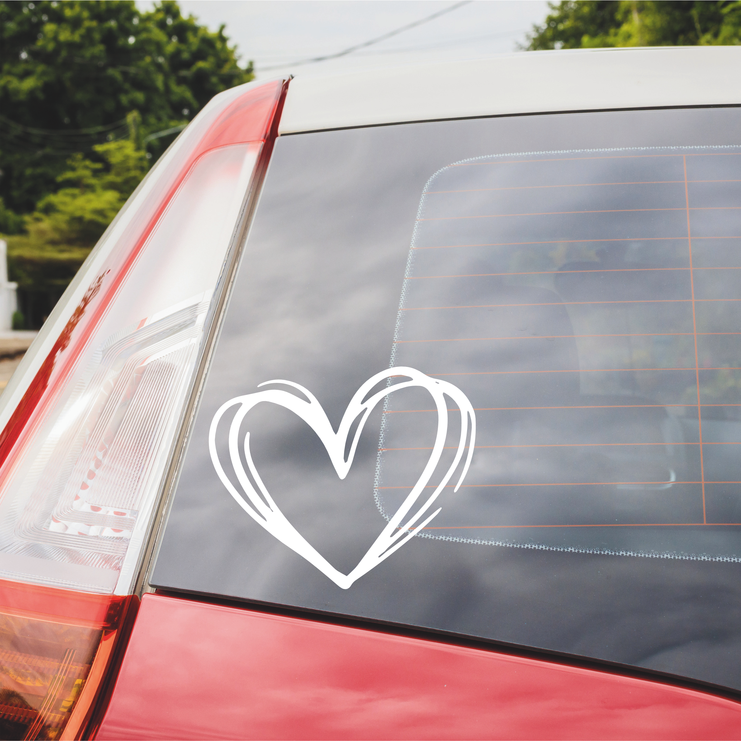 Heart decal