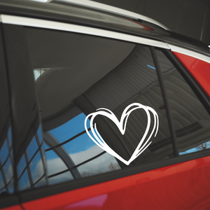 Heart decal