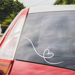 Hearts shape decal