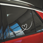 Hearts shape decal