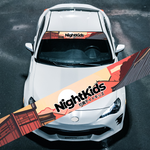 Initial D Anime NightKids High resolution and professional quality Windshield Banner