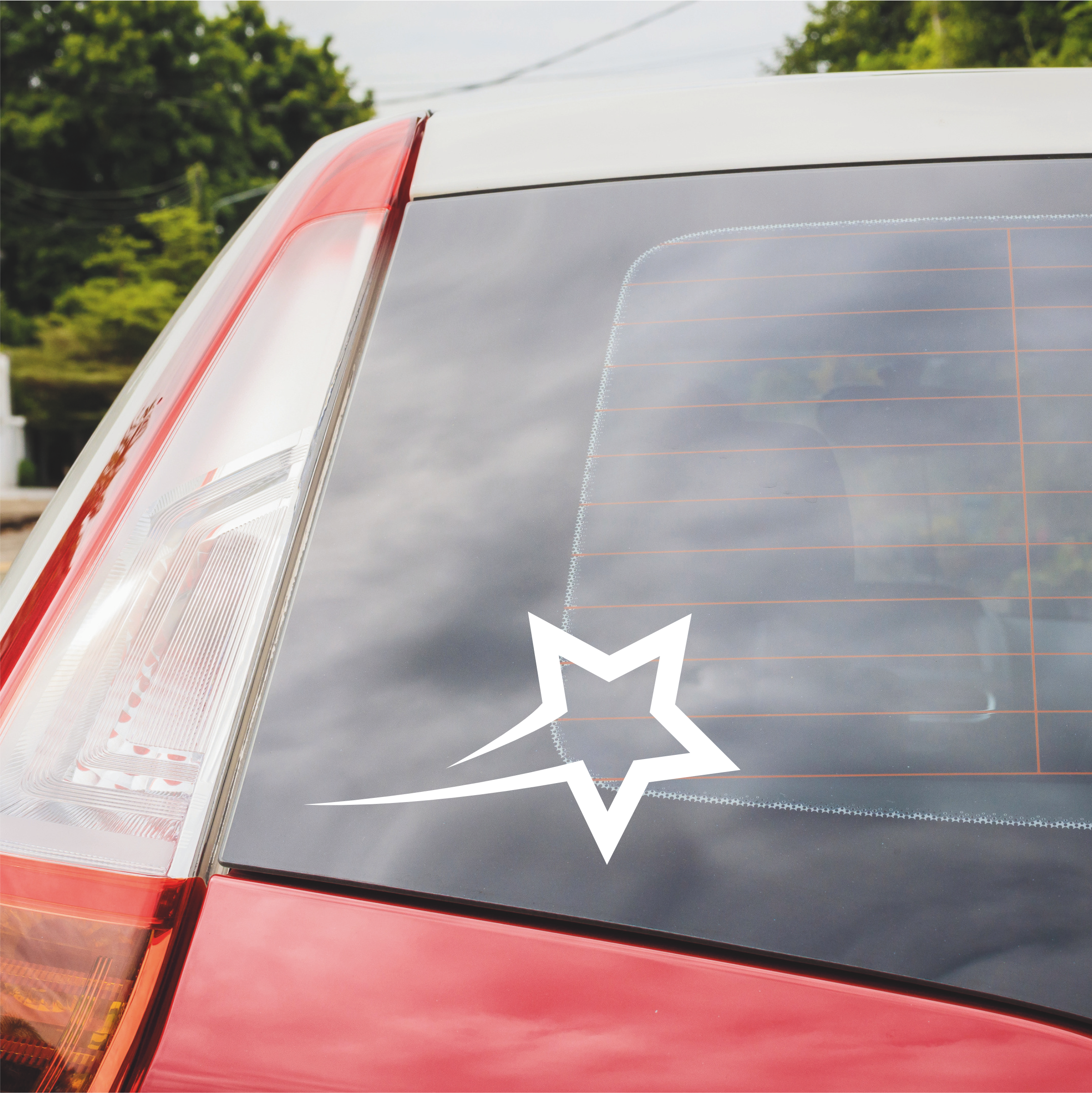 Shooting star decal