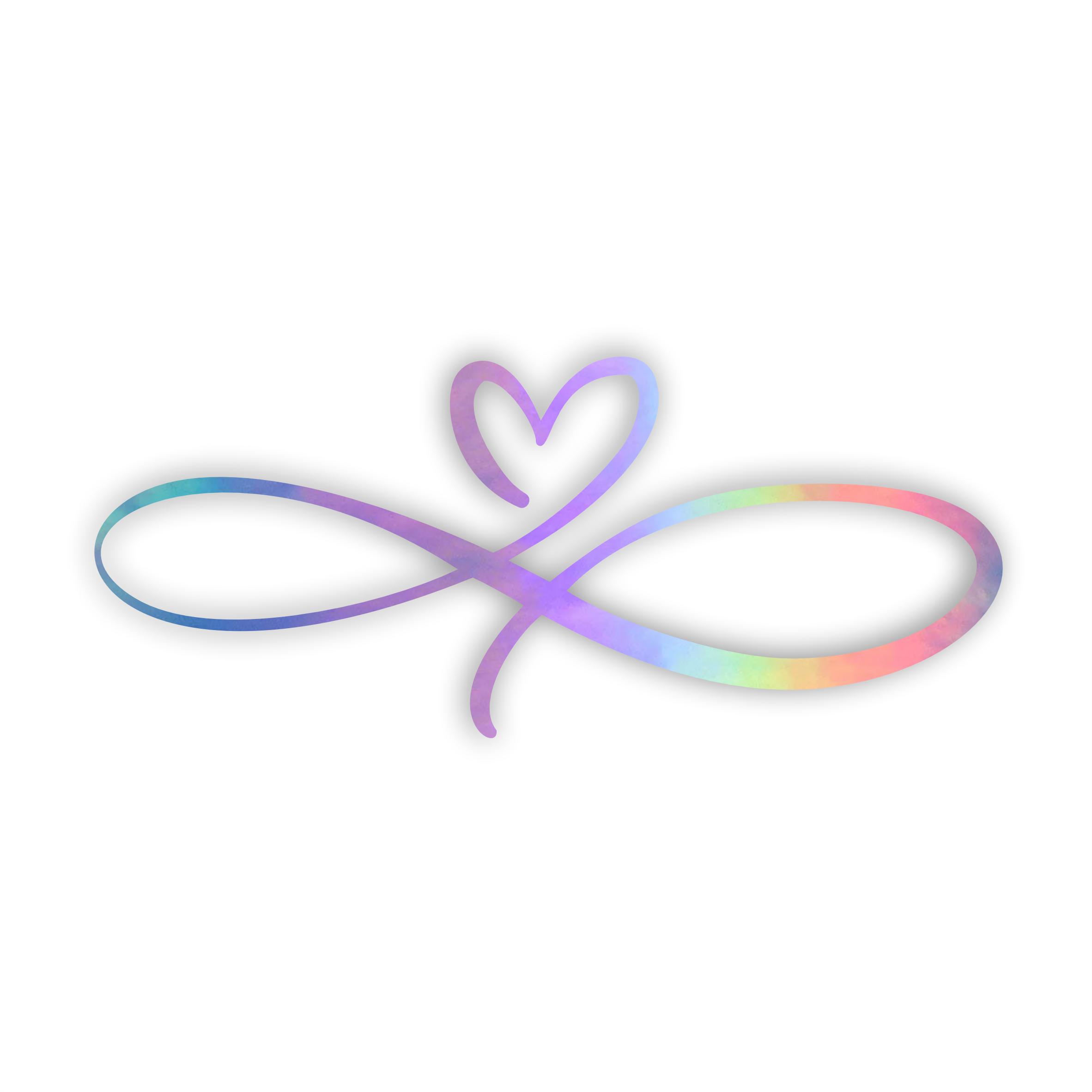 Heart infinity decal 2