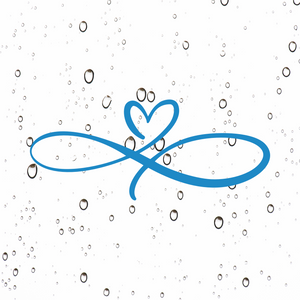 Heart infinity decal 2