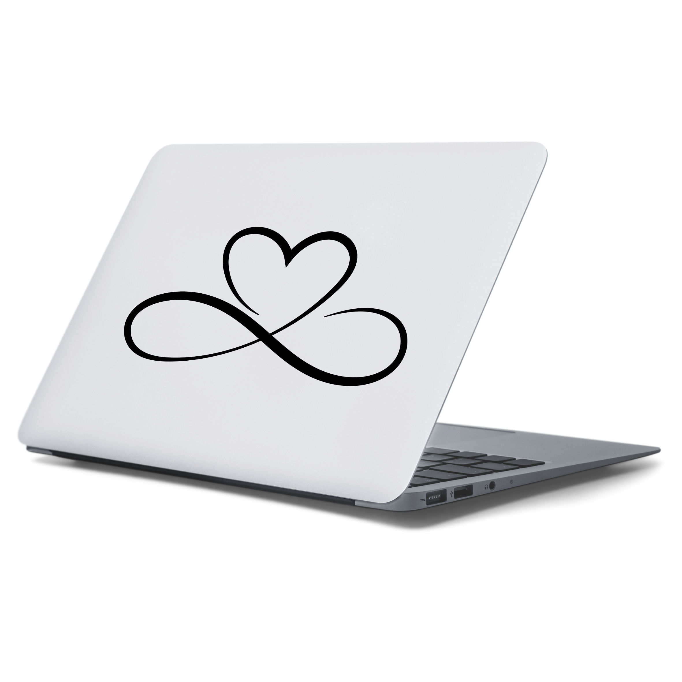 Heart infinity decal