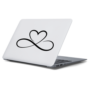 Heart infinity decal