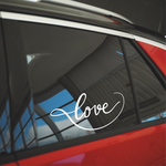 Heart love decal