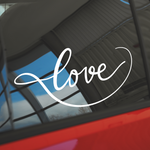 Heart love decal