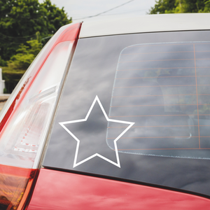 Star outline decal