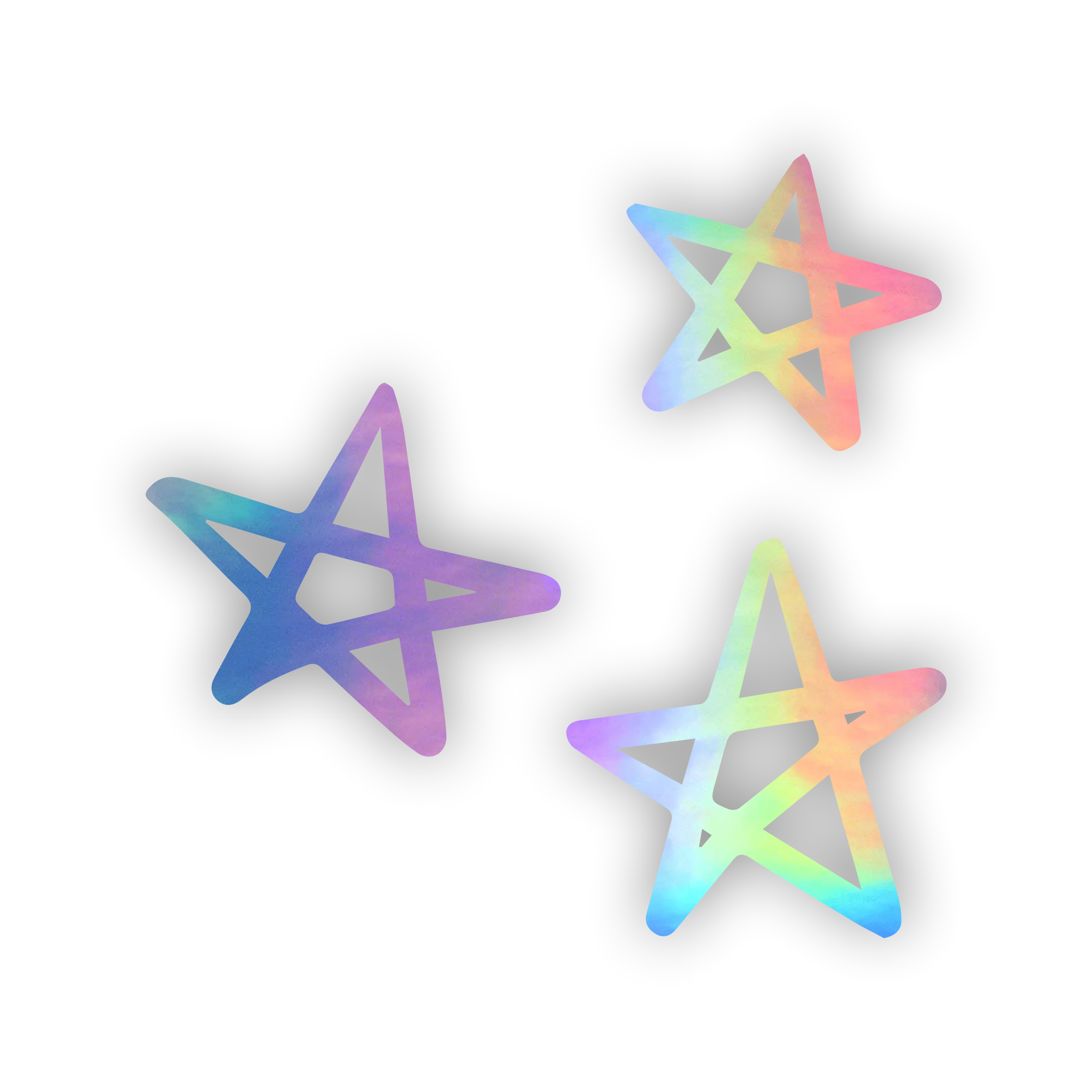 Three Star outline decal