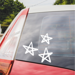 Three Star outline decal