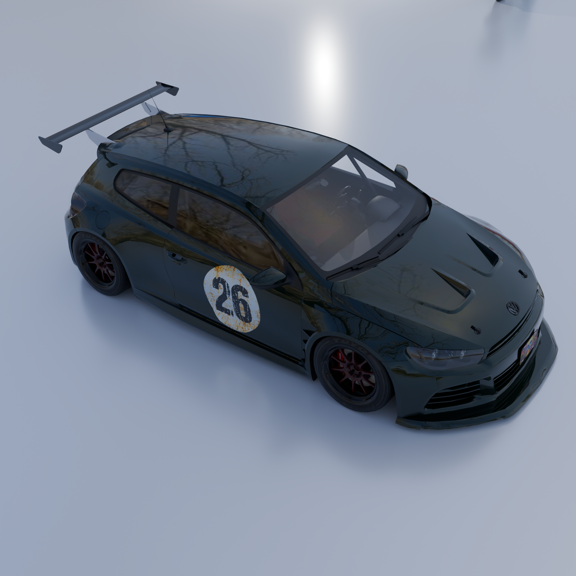 1x Racing Number in Rusty Style (one)- customizable