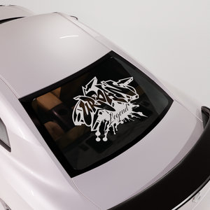 Urban Legend in graffiti style car banner decal